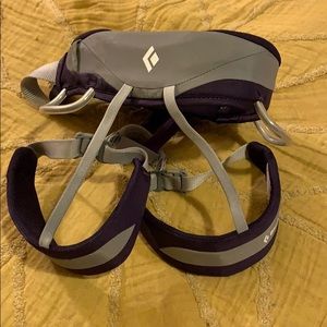 Girls Black Diamond climbing harness